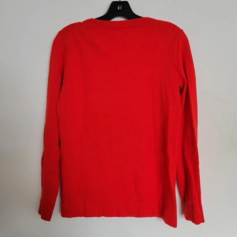 J. Crew Mercantile Wool Cotton Blend Teddie Crew Round Neck Knit Sweater Size Sm
